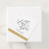 Moderne Hochzeit der Kalligraphie "Lass Liebe wach Geschenkanhänger (Beispiel)