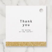 Moderne Hochzeit der Kalligraphie "Lass Liebe wach Geschenkanhänger (Rückseite)