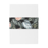 Moderne Hochzeit der Korallenblume Einladungsbanderole (Rückseitenbeispiel)