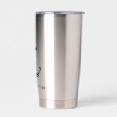 Moderne Hochzeit der Marine Blue Anchor Beach Thermobecher (Links)