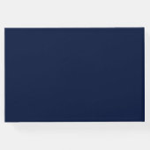 Moderne Hochzeit der Marine Gästebuch (Rückseite)