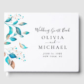 Moderne Hochzeit der Marine Gästebuch (Vorderseite)