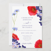 Moderne Hochzeit der Seestreitkräfte mit blauer El Einladung (Vorderseite)