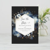 Moderne Hochzeit der Wasserfarben Save The Date (Stehend Vorderseite)