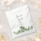 Moderne Hochzeit der Wasserfarbenpalme Geschenktütchen (Ausgeschnitten)