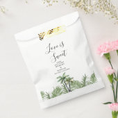 Moderne Hochzeit der Wasserfarbenpalme Geschenktütchen (Versiegelt)