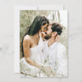 Moderne Hochzeit der Wildblume Einladung (Rückseite)