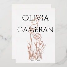 Moderne Hochzeit der Wildblume