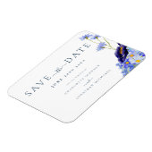 Moderne Hochzeit der Wildblume Magnet (Linke Seite)