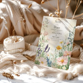 Moderne Hochzeit der Wildblume Save The Date