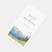 Moderne Hochzeit der Wildblume Serviette (Ecke)