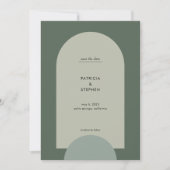 Moderne Hochzeit des Boho Arch Fotos Save The Date (Vorderseite)