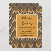 Moderne Hochzeit des Mittelalters Einladung (Vorne/Hinten)