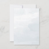 Moderne Hochzeit des Waldes in den Bergen RSVP Karte (Rückseite)