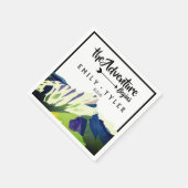 Moderne Hochzeit des Waldes in den Bergen Serviette (Ecke)