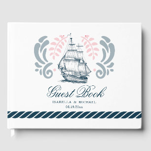 Moderne Hochzeit des Wasserboots Gästebuch
