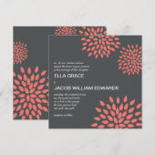 Moderne Hochzeit Einladung // Posh Petals // Papay (Vorne/Hinten)