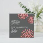 Moderne Hochzeit Einladung // Posh Petals // Papay (Stehend Vorderseite)