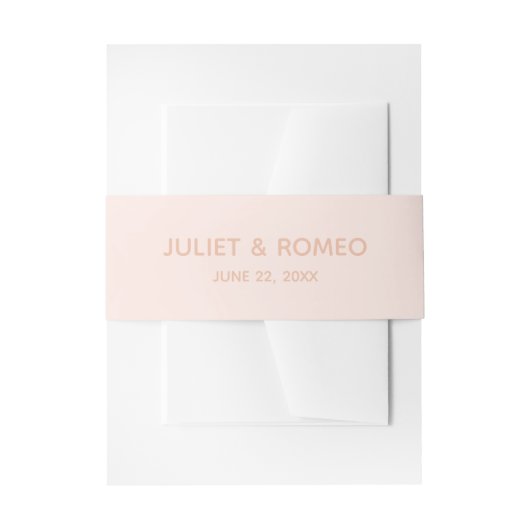 Moderne Hochzeit Einladungsbanderole (Vorderseite Beispiel)