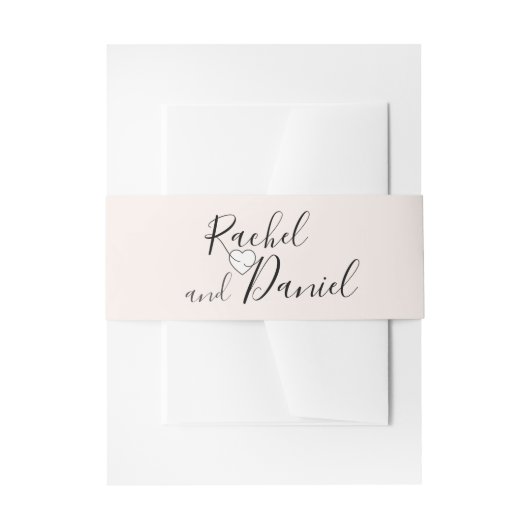 Moderne Hochzeit Einladungsbanderole (Vorderseite Beispiel)