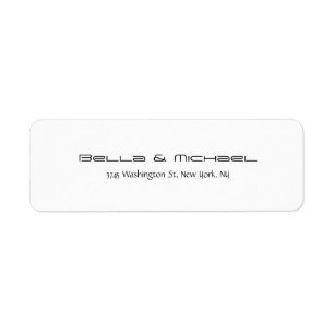 Moderne Hochzeit Elegant Minimalistisch Schwarz-we