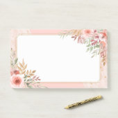 Moderne Hochzeit Elegantes Ambiente Wasserfarben R Post-it Klebezettel (Auf Schreibtisch)