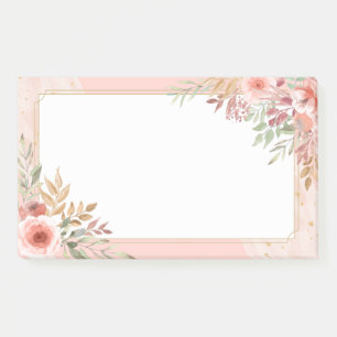 Moderne Hochzeit Elegantes Ambiente Wasserfarben R Post-it Klebezettel