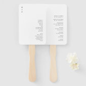 Moderne Hochzeit Fächer (Vorne und Hinten)