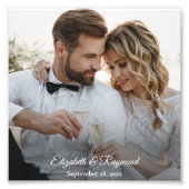 Moderne Hochzeit Fotodruck (Vorne)