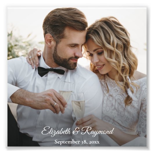 Moderne Hochzeit Fotodruck (Vorne)