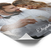 Moderne Hochzeit Fotodruck (Ecke)