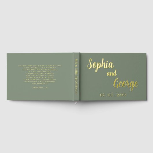 Moderne Hochzeit Gästebuch (Voll)