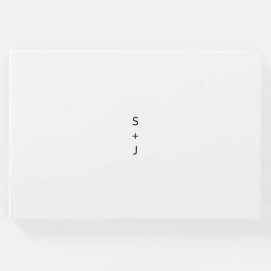 Moderne Hochzeit Gästebuch (Vorderseite)