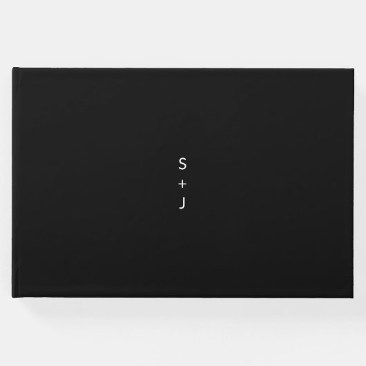 Moderne Hochzeit Gästebuch (Vorderseite)