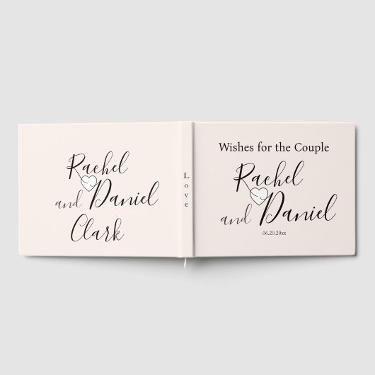 Moderne Hochzeit Gästebuch (Voll)