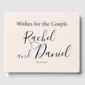 Moderne Hochzeit Gästebuch (Vorderseite)