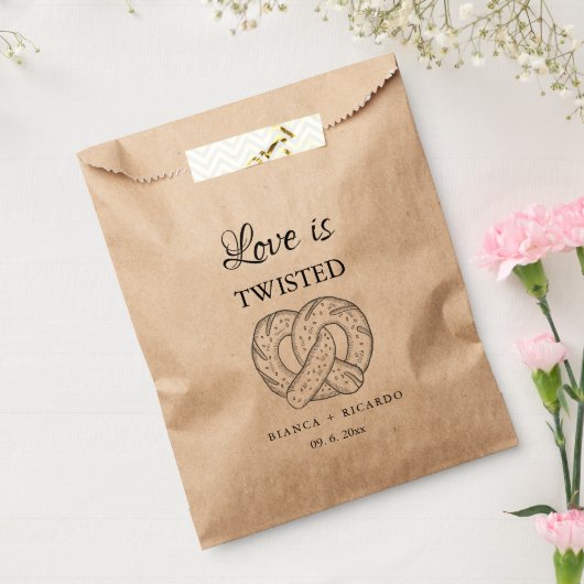 Moderne Hochzeit Geschenk Tüte Pretzel Favor Bag  Geschenktütchen (Versiegelt)