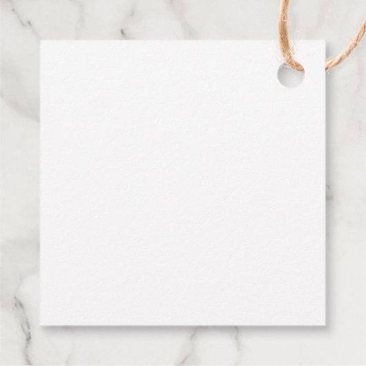 Moderne Hochzeit Geschenkanhänger (Rückseite)