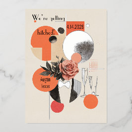 Moderne Hochzeit im 19. Jahrhundert, Einladung von