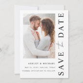 Moderne Hochzeit im Blush Foto Save The Date (Vorderseite)