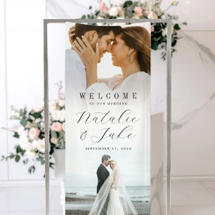 Moderne Hochzeit im eleganten Foto Banner