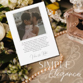 Moderne Hochzeit im eleganten Foto Einladung