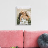 Moderne Hochzeit im eleganten Foto Leinwanddruck (Insitu (Wohnzimmer))