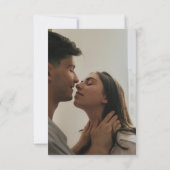 Moderne Hochzeit im eleganten Foto Save The Date (Rückseite)