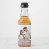 Moderne Hochzeit im Foto Alkoholflaschenetikett (Vorderseite)