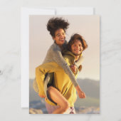 Moderne Hochzeit im Foto Einladung (Rückseite)