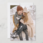 Moderne Hochzeit im Foto Einladung (Rückseite)