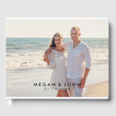 Moderne Hochzeit im Foto Gästebuch (Vorderseite)