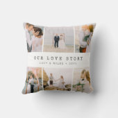 Moderne Hochzeit im Foto Kissen (Rückseite)