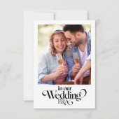 Moderne Hochzeit im Foto Save The Date (Vorderseite)